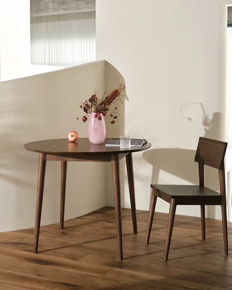 Federico Imported Solid Teak Round Dining Table