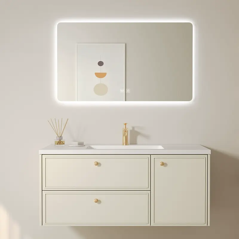 Nathan Modern Seamless Ceramic Bathroom Vanity