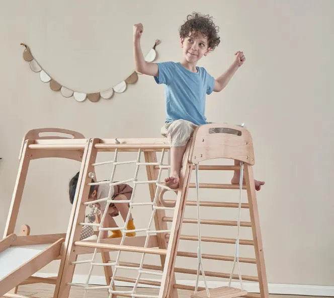 Louie Solid Wood Kids Slide & Climber