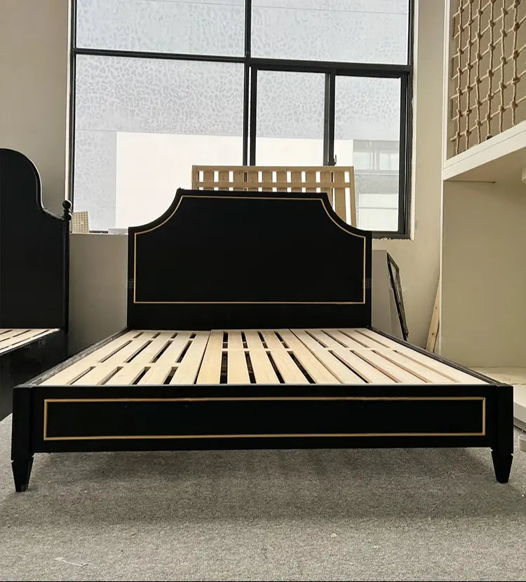 Charley Master Bedroom Custom Carved Wood Bed