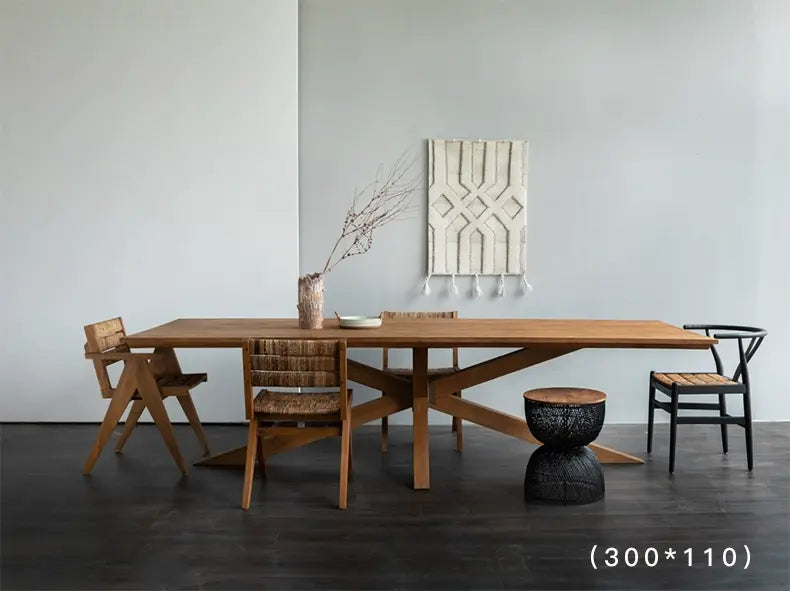 Gabriele Solid Wood Antique Large Dining Table