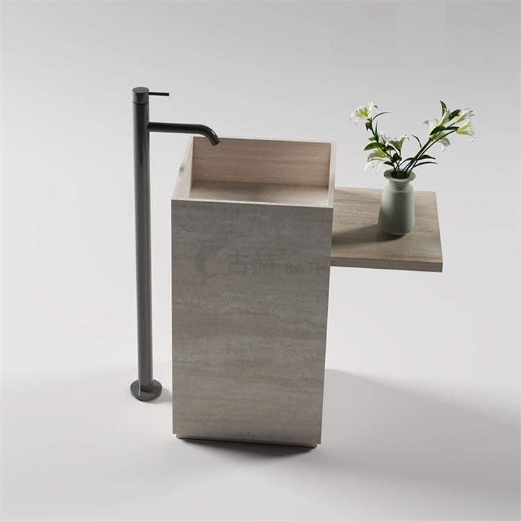 Gideon Purple Rock Pedestal Basin