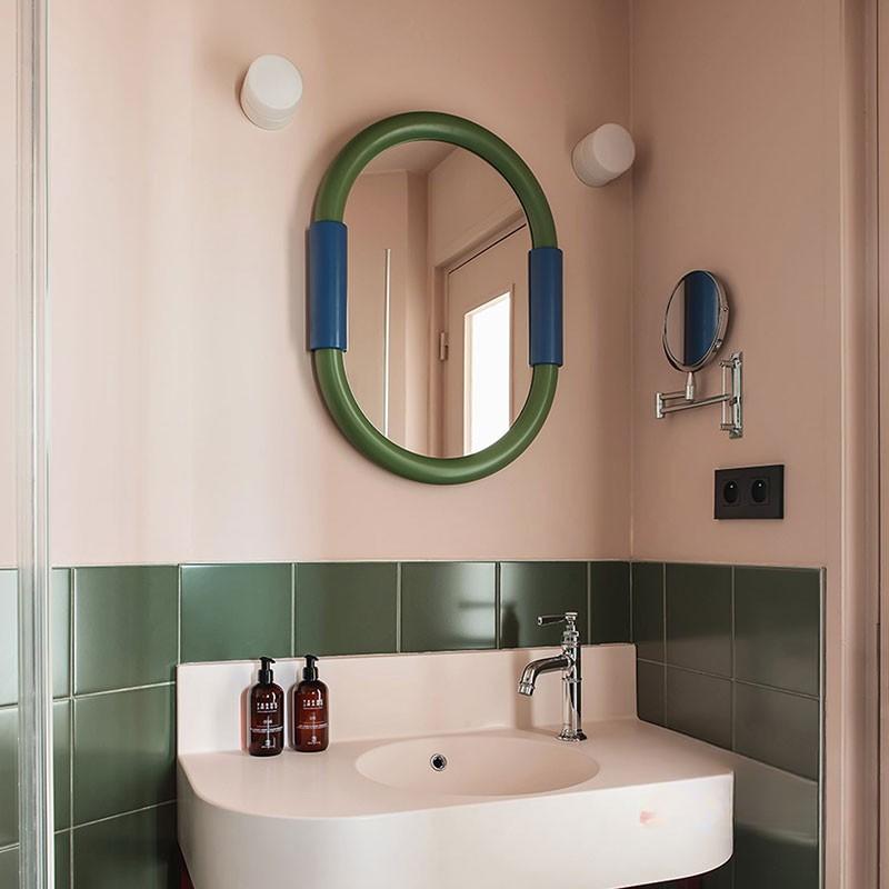 Aiden Oval Wall-Mounted Bathroom Mirror