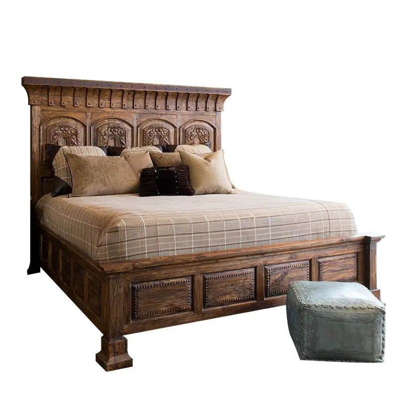 Raine Retro Light Luxury Customizable Double Bed