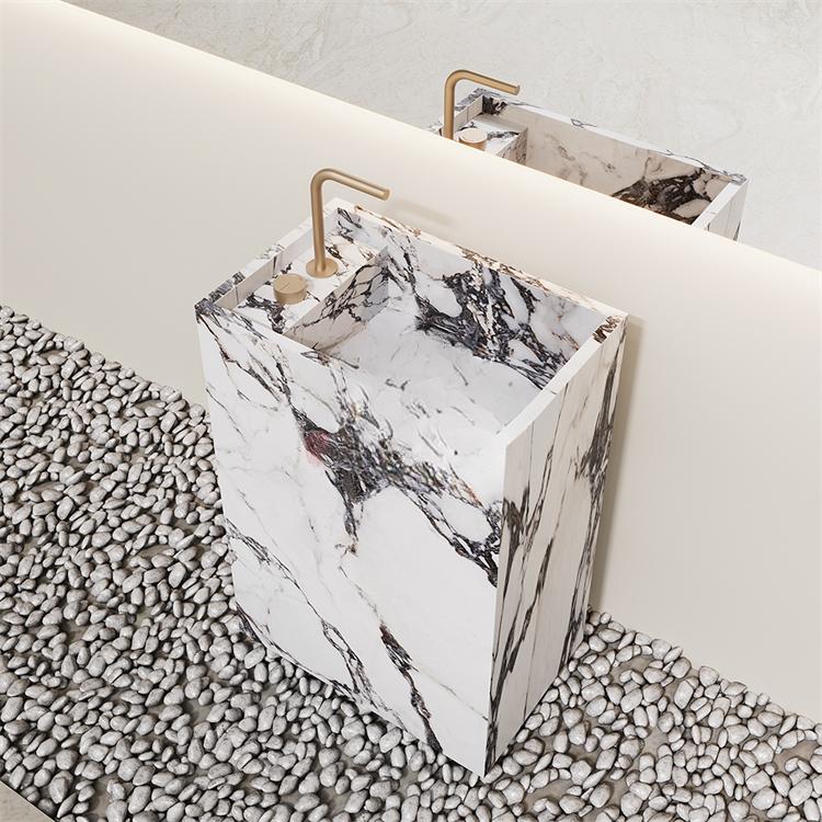 Arianna Amazon Green Floor-Standing Sink
