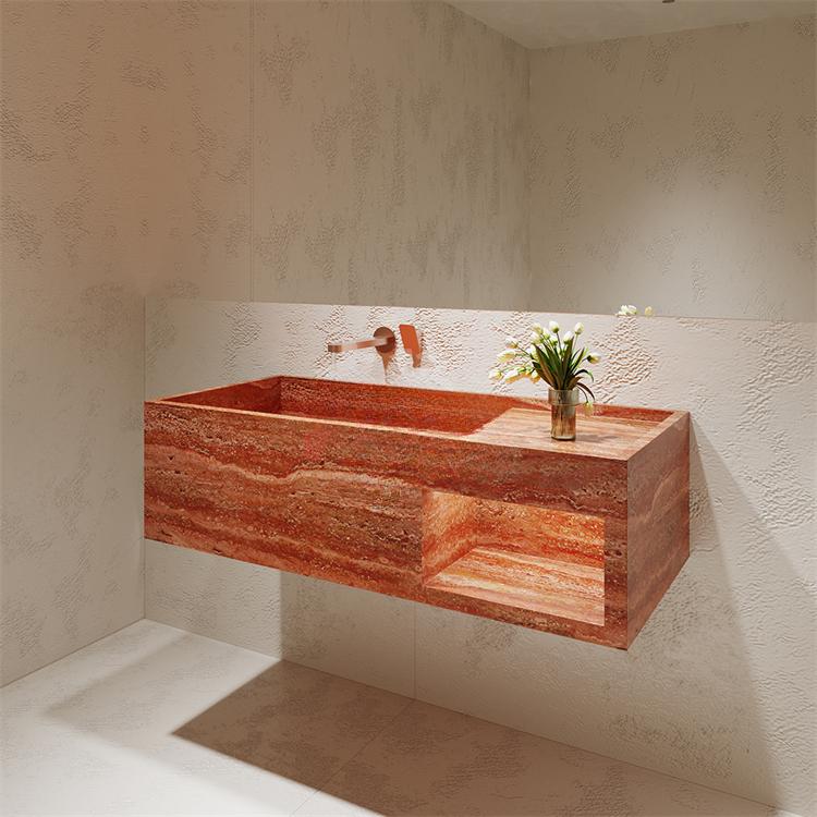Elio Red Cave Antique Marble Sink
