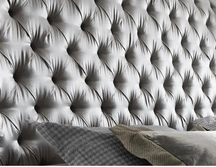 Amaury Fabric Soft-Covered Wooden Bed