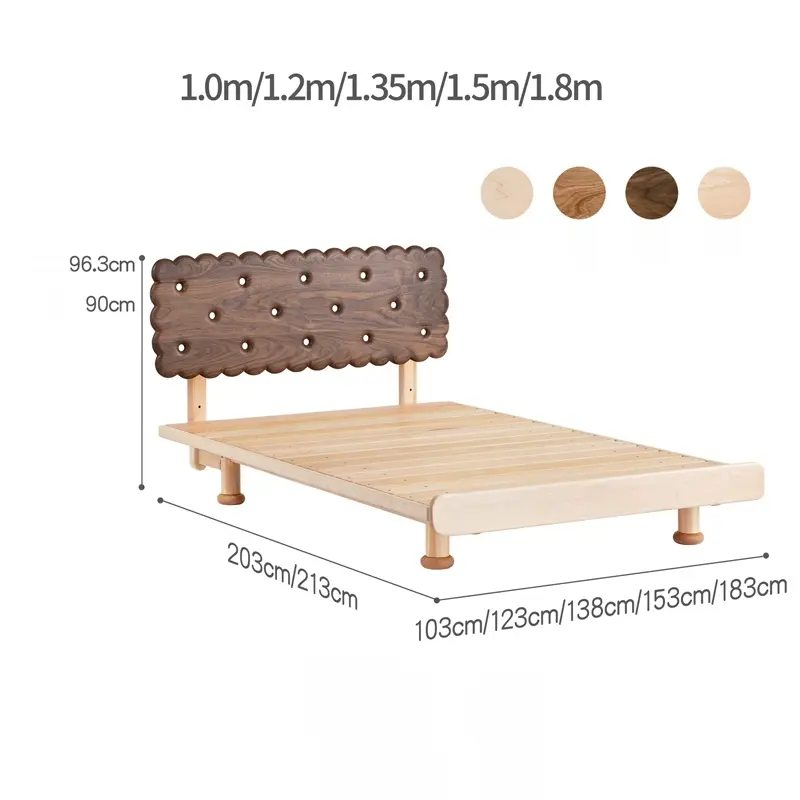 Ozias round biscuit square bed