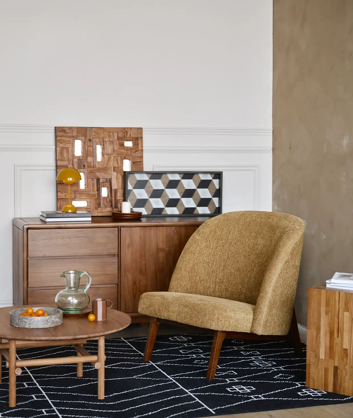 Cielo Second-Hand Oak Leisure Chair, High-End