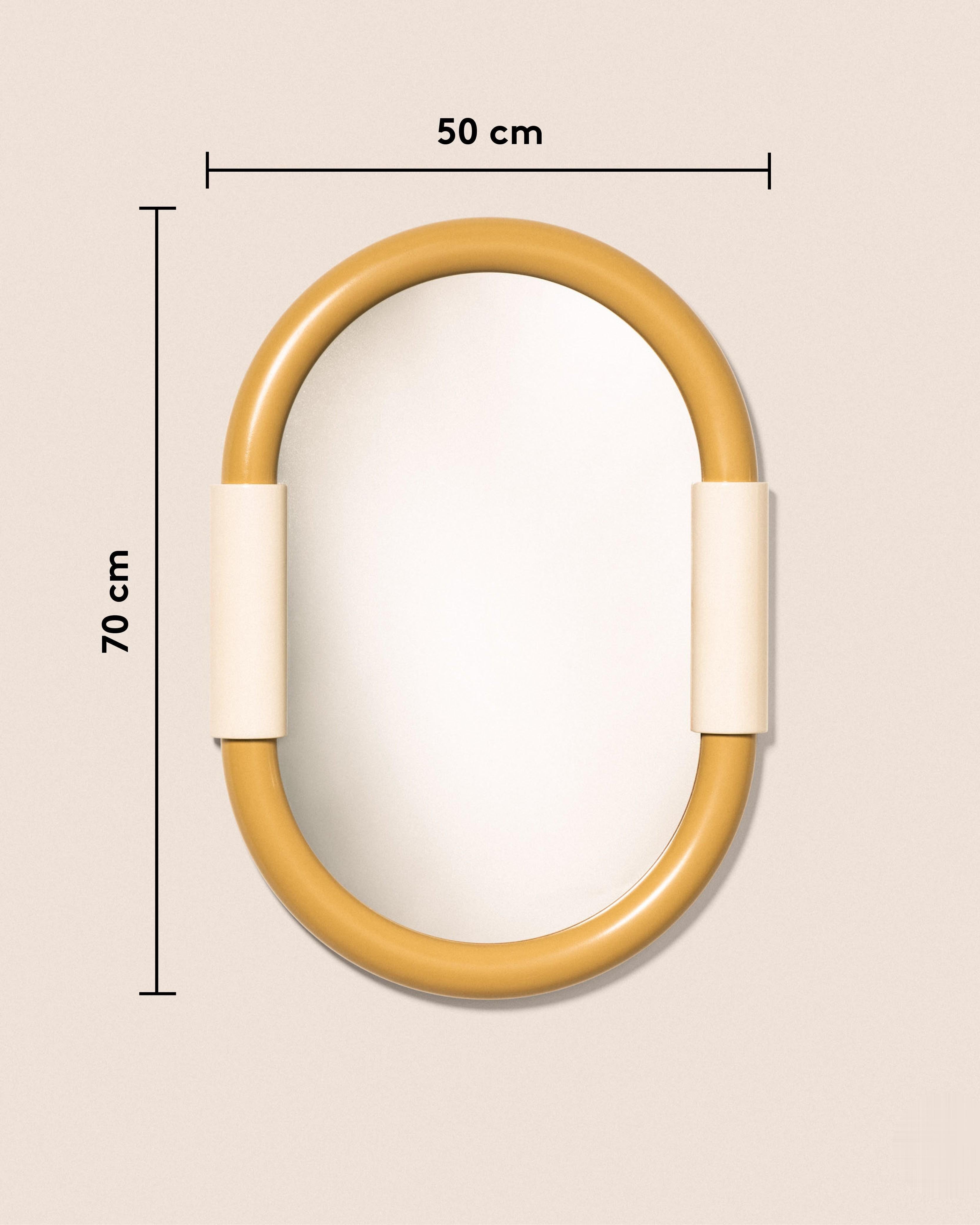 Aiden Oval Wall-Mounted Bathroom Mirror