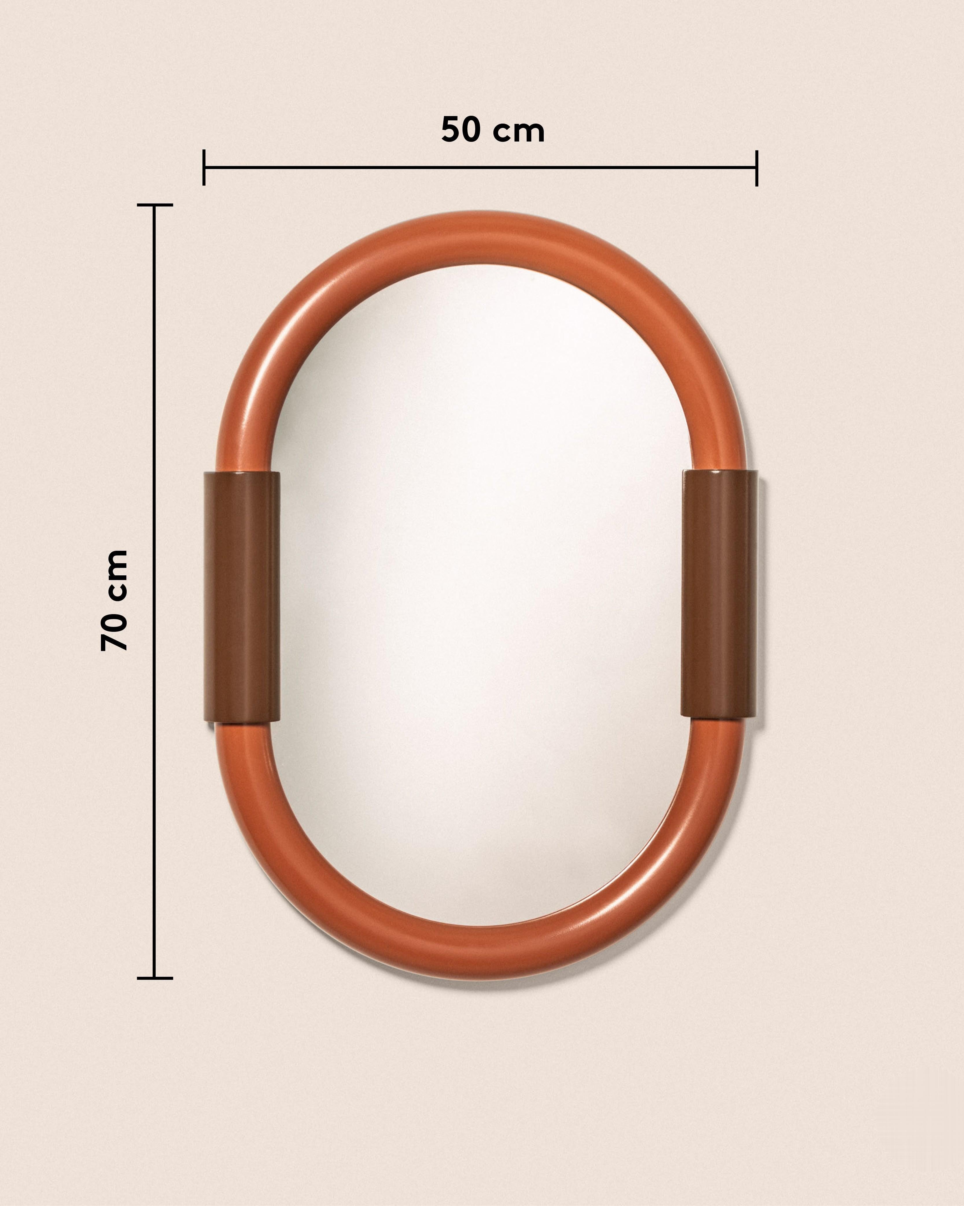 Aiden Oval Wall-Mounted Bathroom Mirror