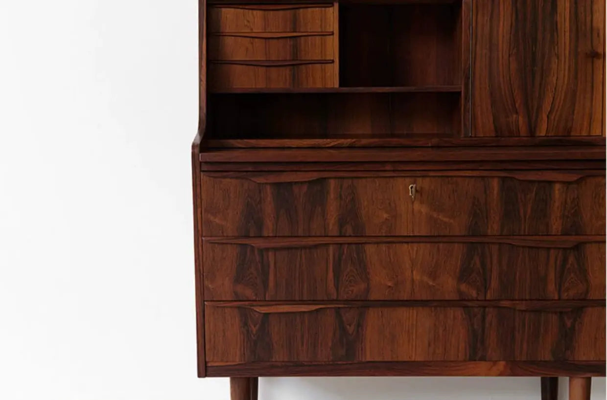 Noemi Solid Wood Cabinet with Chest Drawers