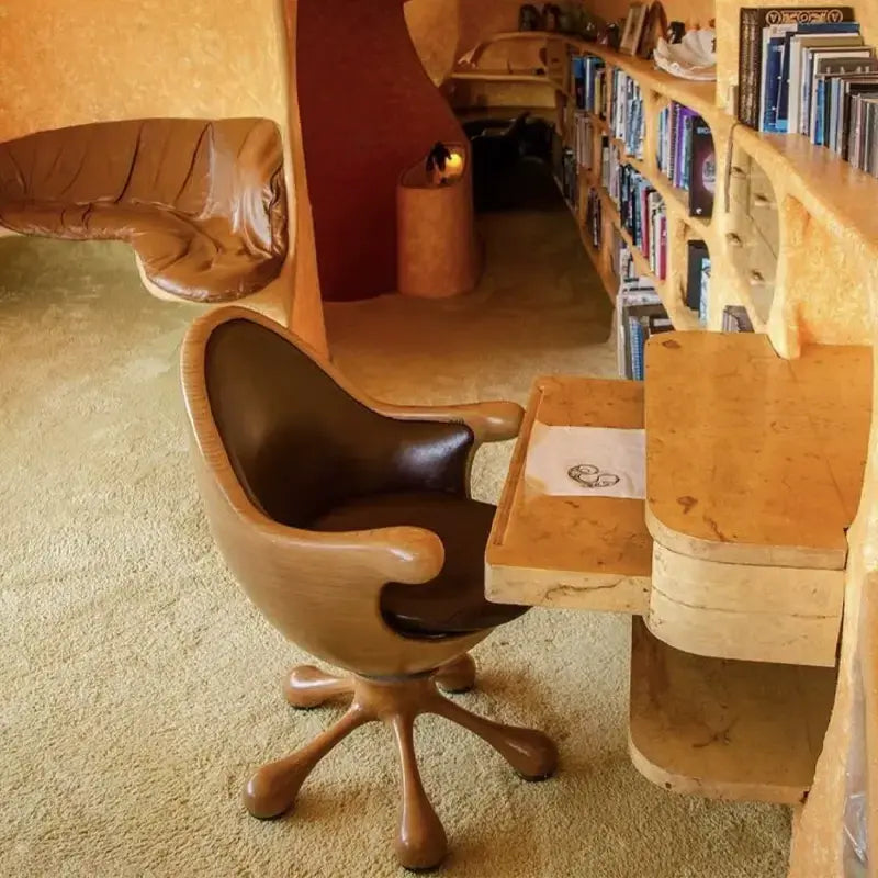 Calix Vintage Fiberglass Designer Swivel Chair