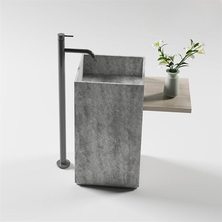 Gideon Purple Rock Pedestal Basin