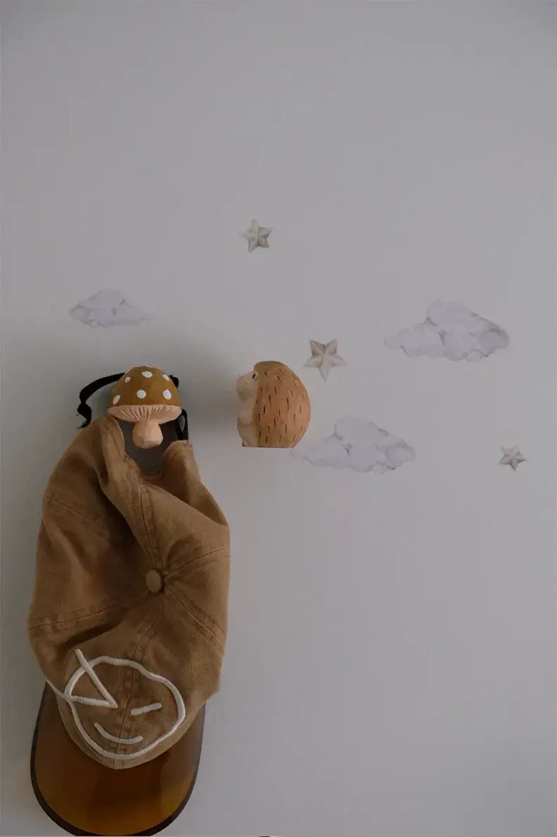 Borelly Squirrel Wooden Door Hook Handle