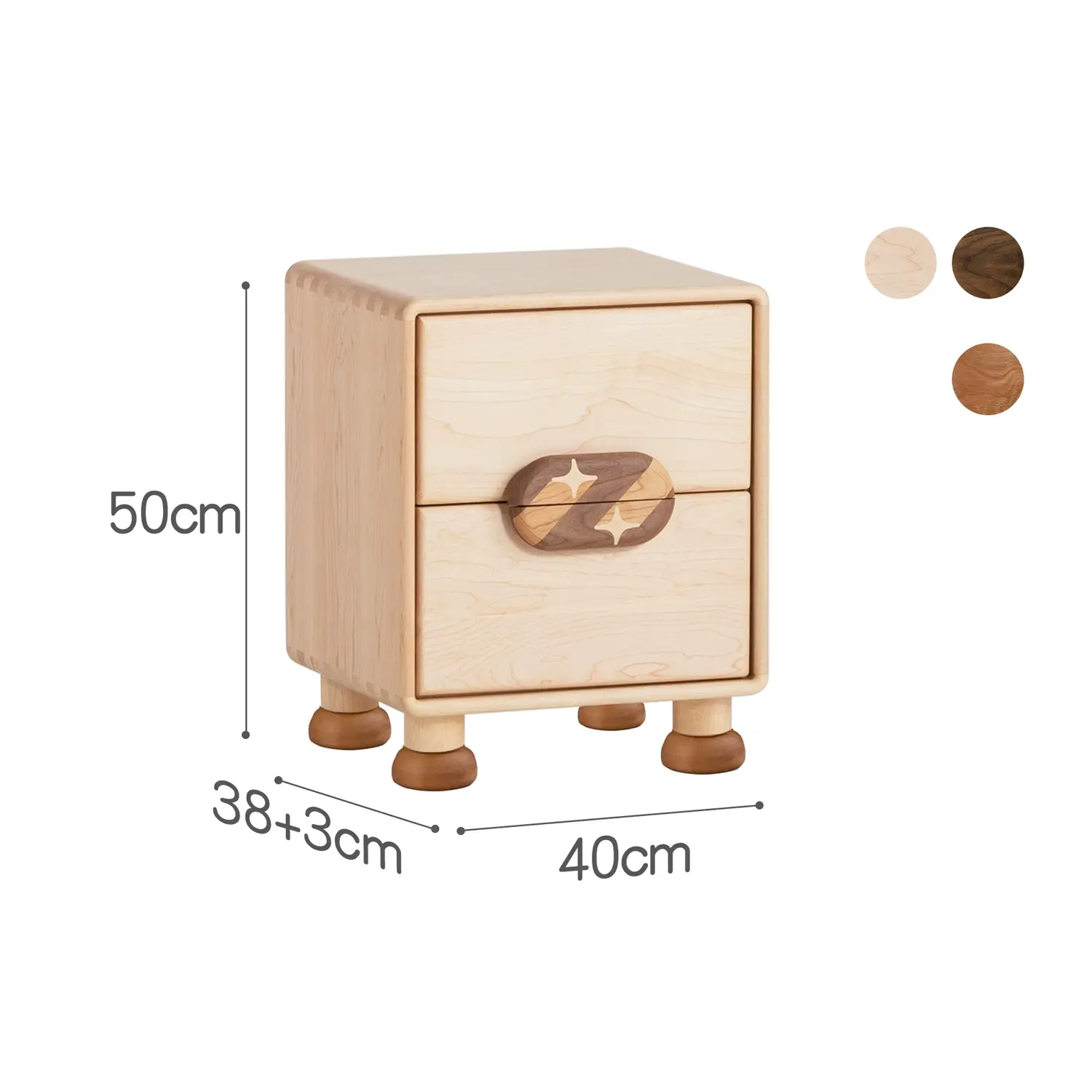 Monty Starry Sky Kids Solid Wood Cabinet