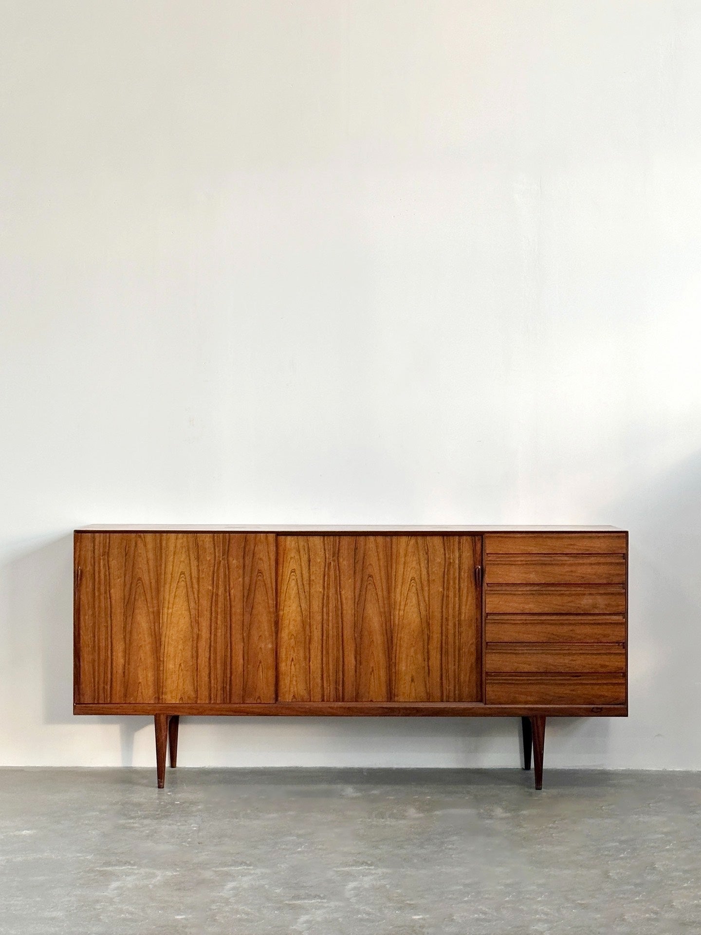 Danish Classic Designer Large Rosewood Sideboard by Henri Rosengren Hansen