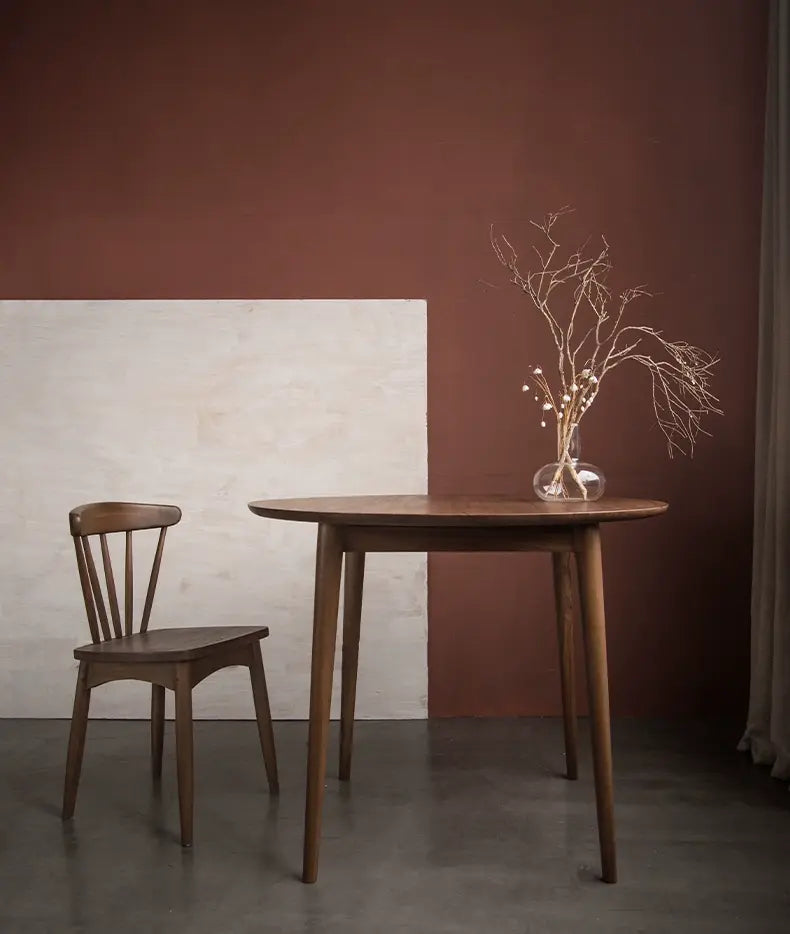 Federico Imported Solid Teak Round Dining Table