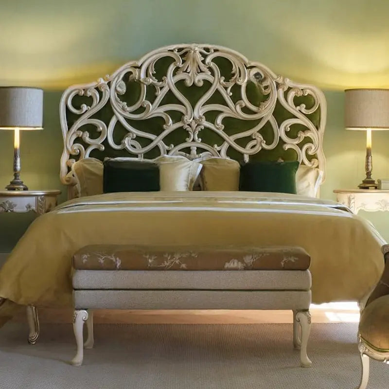 Heloise Elegant Solid Wood Double Bed