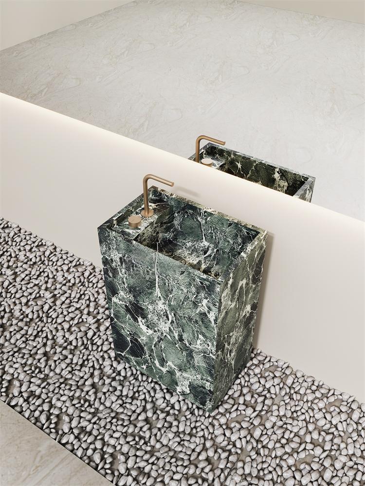 Arianna Amazon Green Floor-Standing Sink