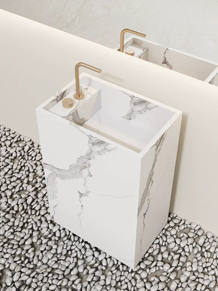 Arianna Amazon Green Floor-Standing Sink