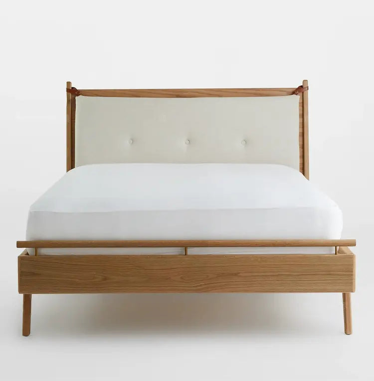 Melisande Solid Wood Soft-Covered Bed Design