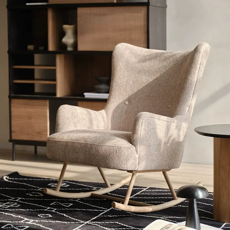 Thierry Solid Wood Rocking Leisure Balcony Chair