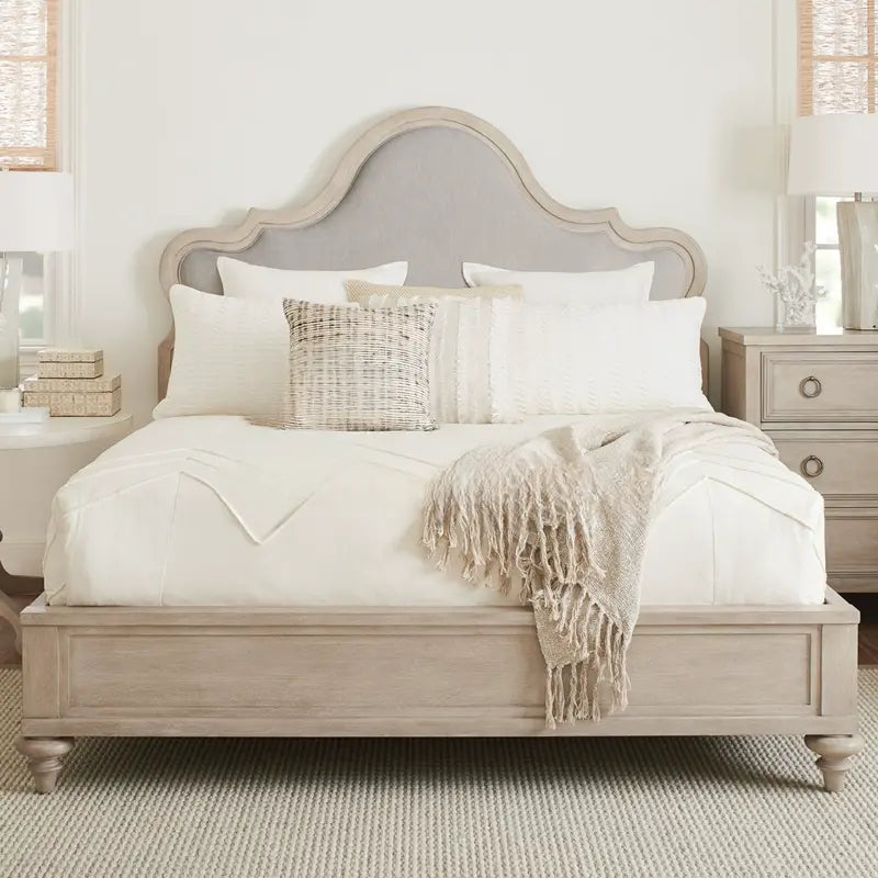Devere Light Luxury Neoclassical Wedding Bed
