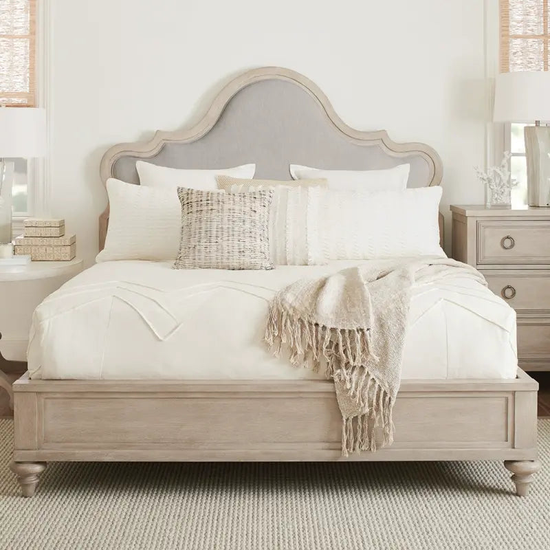 Devere Light Luxury Neoclassical Wedding Bed