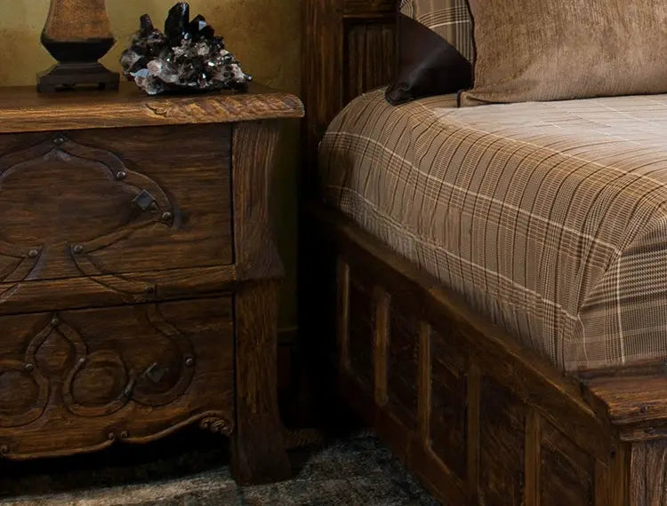 Raine Retro Light Luxury Customizable Double Bed