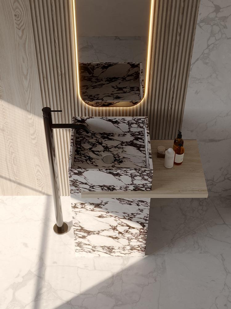 Gideon Purple Rock Pedestal Basin