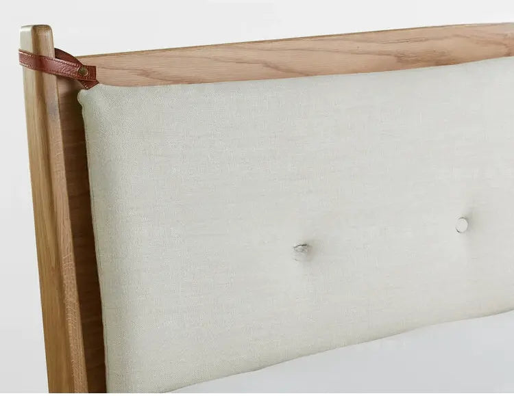 Melisande Solid Wood Soft-Covered Bed Design