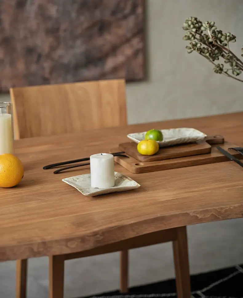 Enea Solid Wood Antique Large Dining Table