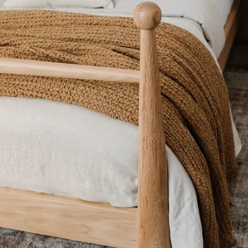 Iolanthe Elegant Master Bedroom Solid Wood Bed