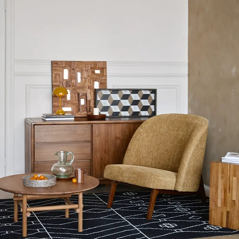 Cielo Second-Hand Oak Leisure Chair, High-End
