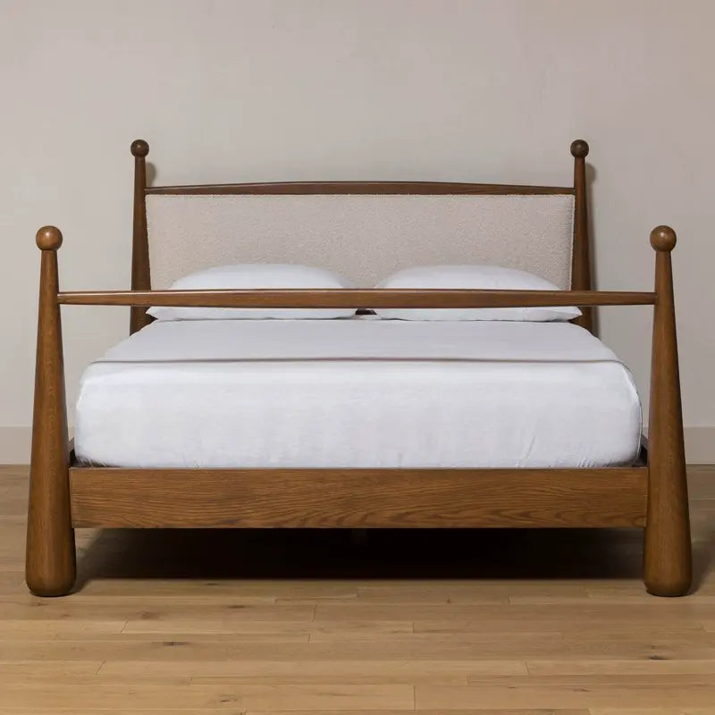 Iolanthe Elegant Master Bedroom Solid Wood Bed