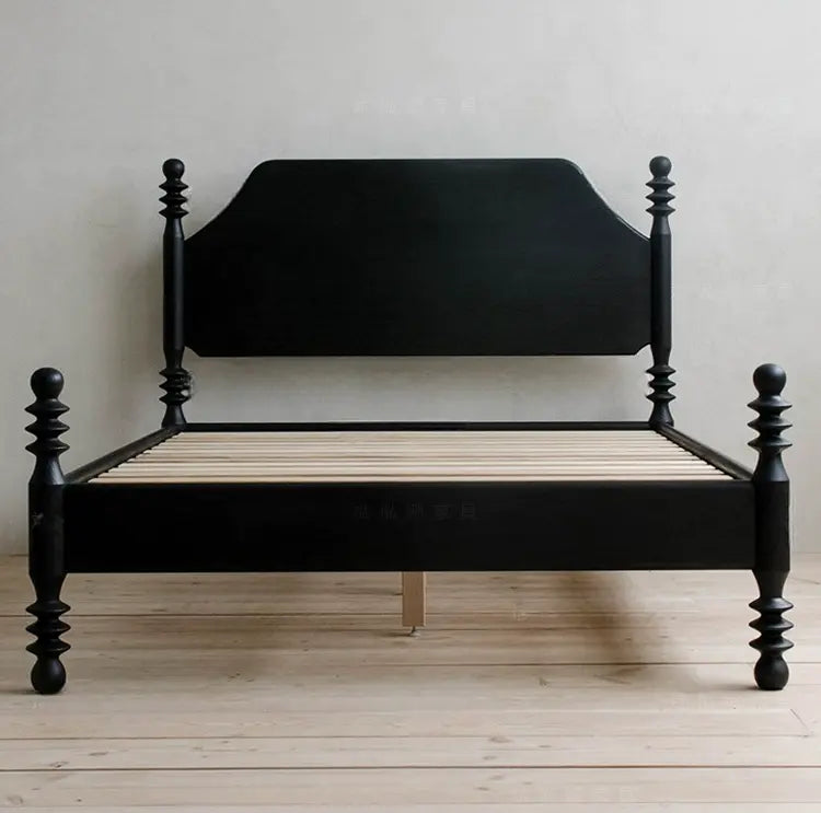 Rosette Elegant Solid Wood Wedding Bed