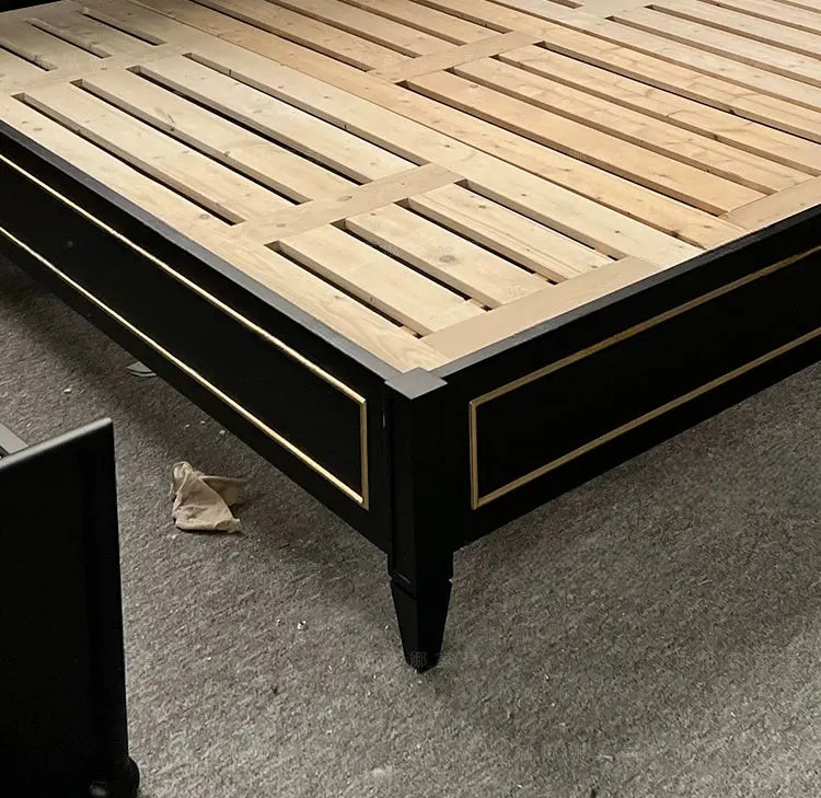 Charley Master Bedroom Custom Carved Wood Bed