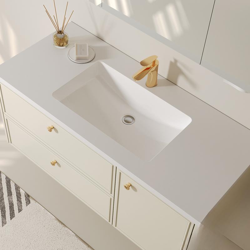 Nathan Modern Seamless Ceramic Bathroom Vanity