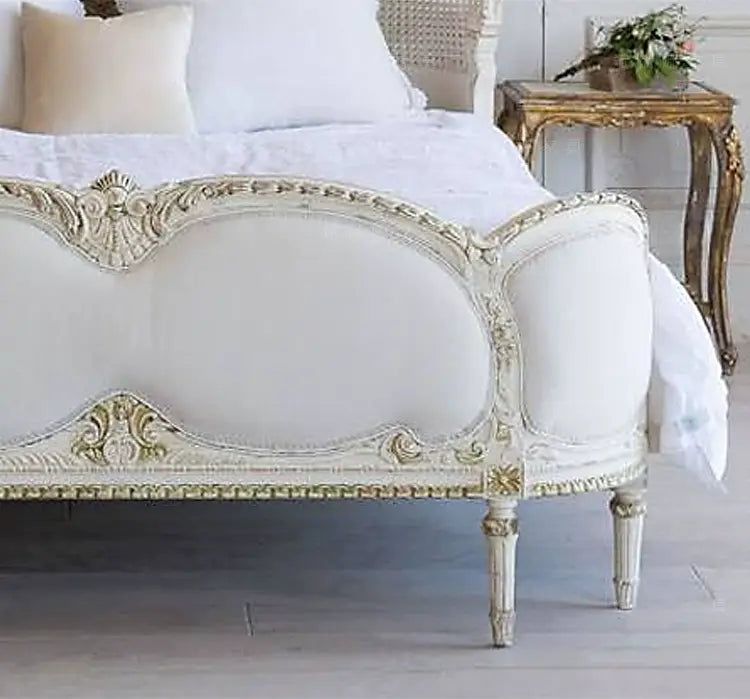 Giulia Modern Rattan Double Bed with Storage