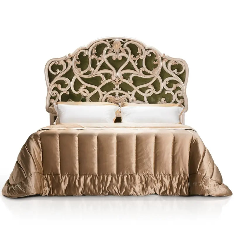 Heloise Elegant Solid Wood Double Bed