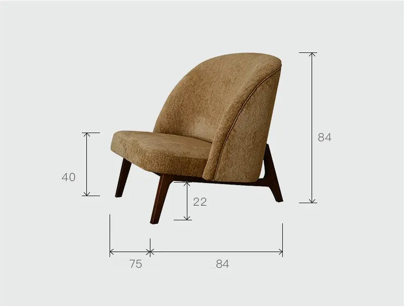 Cielo Second-Hand Oak Leisure Chair, High-End