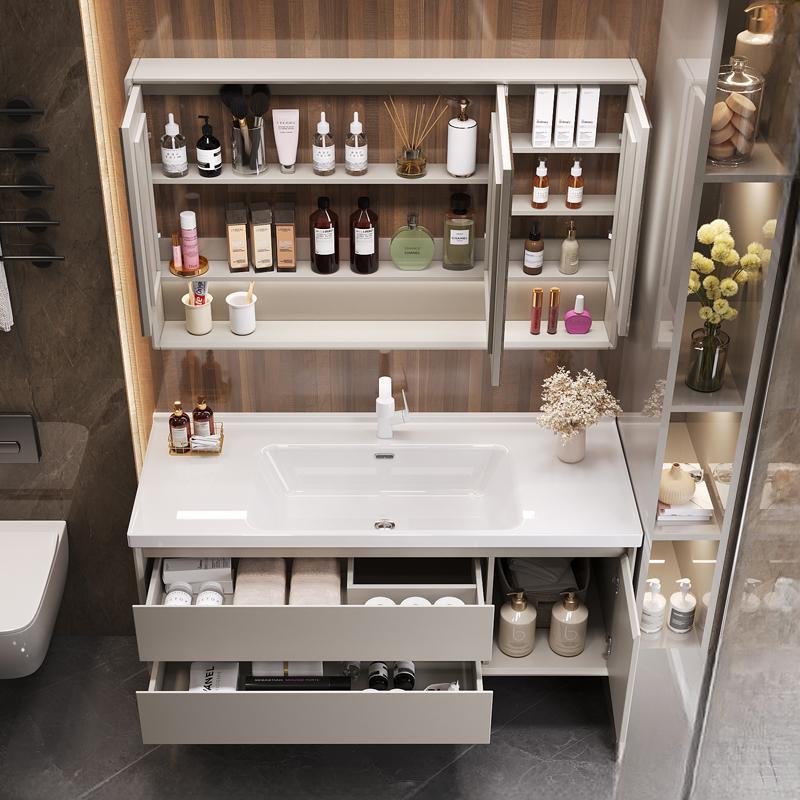 Athena Oak Bathroom Vanity with Smart Mirror