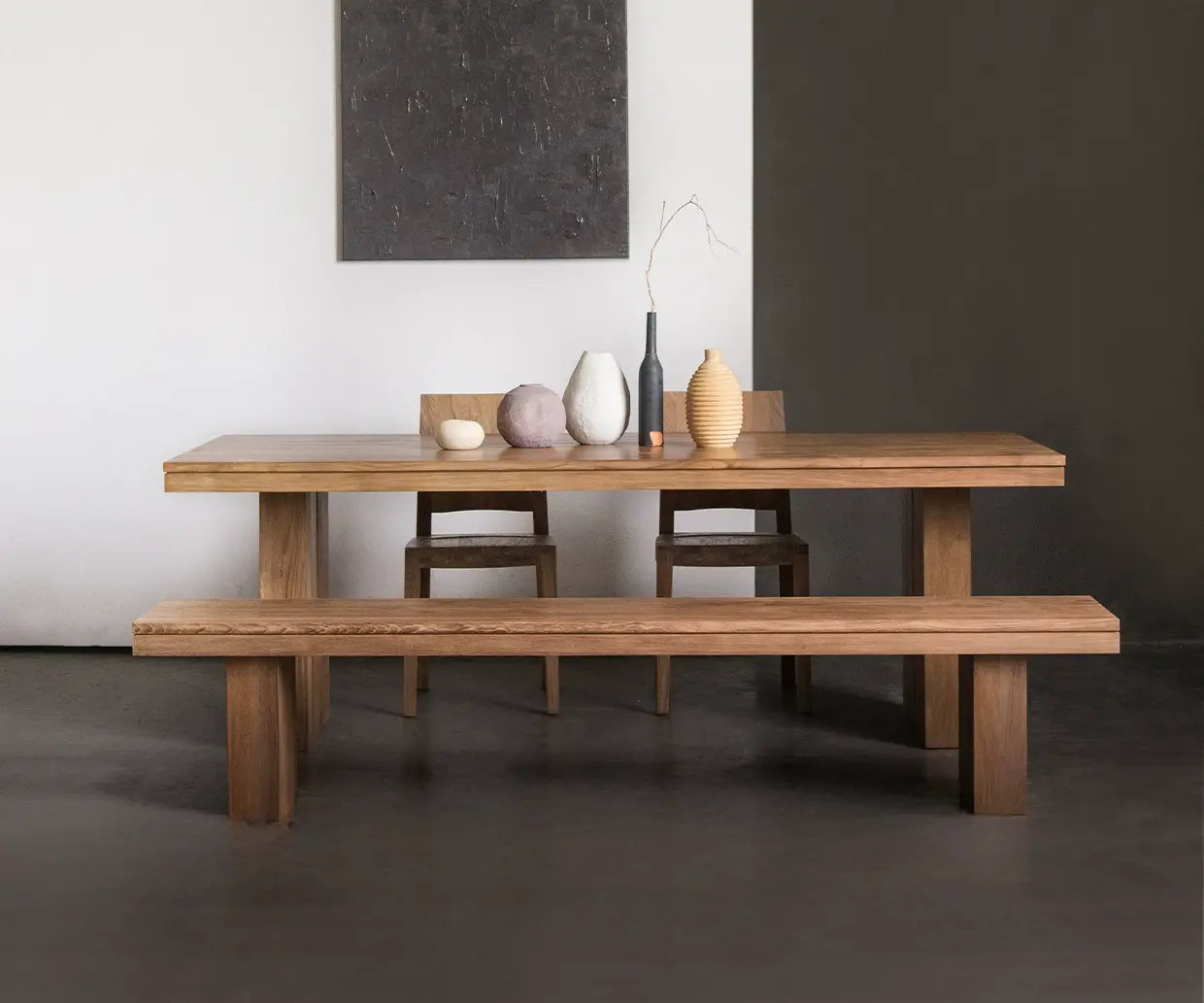 Alessandro Rustic Teak Wood Dining Table
