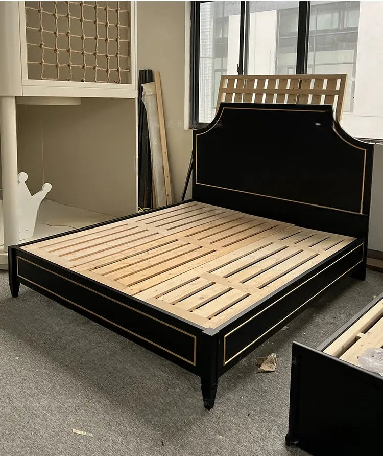 Charley Master Bedroom Custom Carved Wood Bed