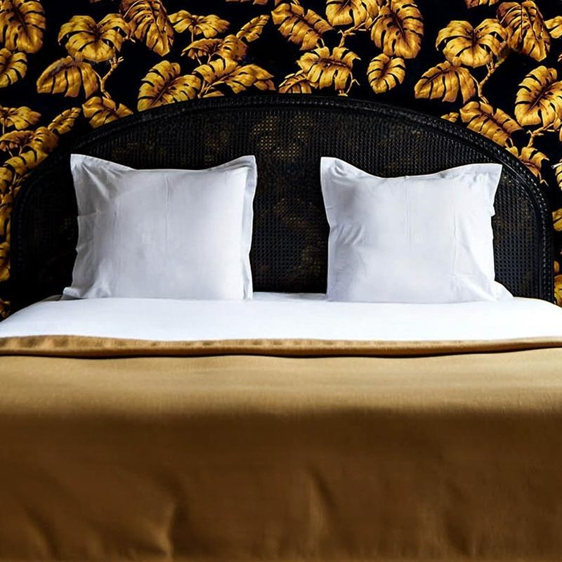 Prue Black Rattan Neoclassical Wedding Bed
