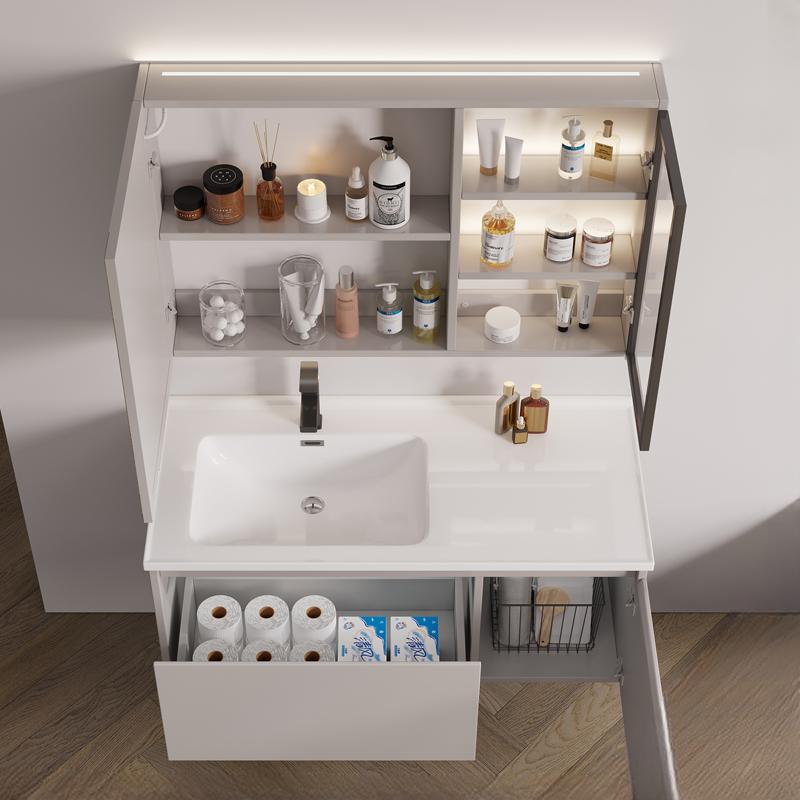 Adrian Cream Oak Smart Bathroom Vanity