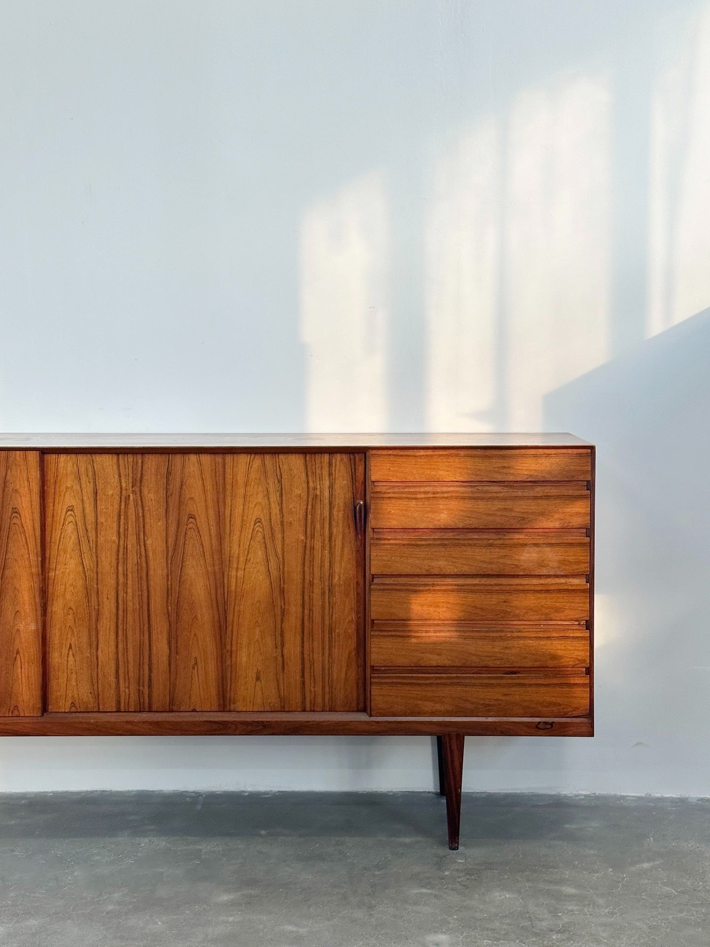 Danish Classic Designer Large Rosewood Sideboard by Henri Rosengren Hansen