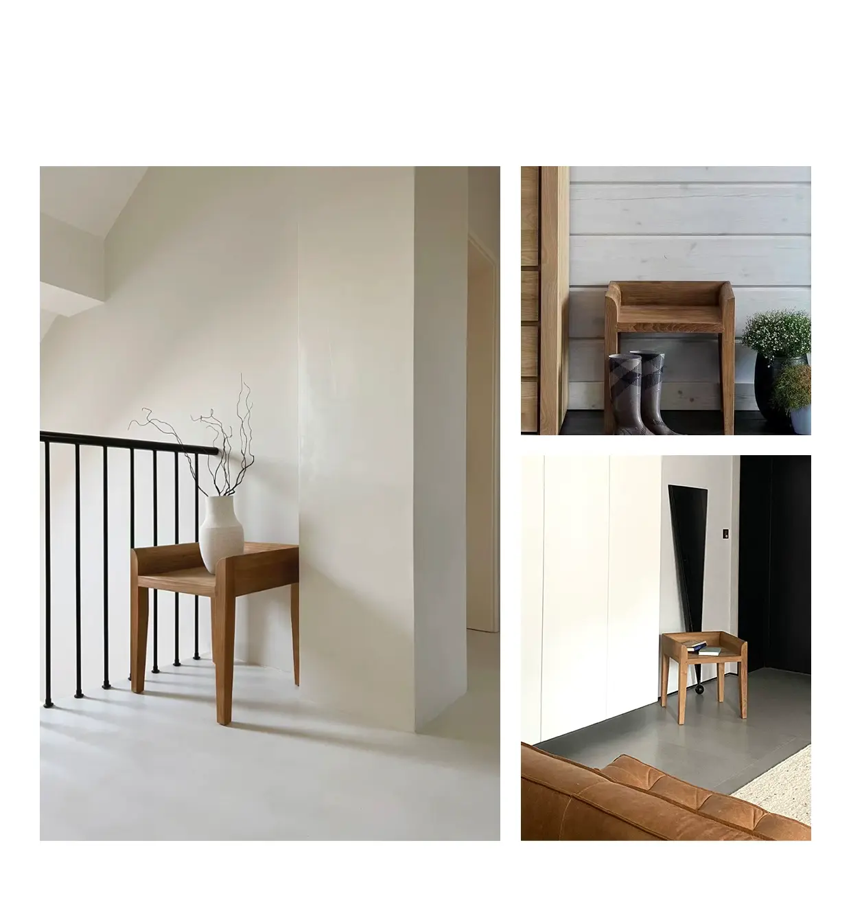 Haze Pure Teak Bedroom Makeup Dining Stool