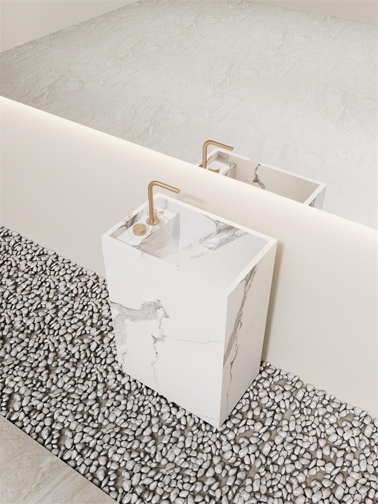 Arianna Amazon Green Floor-Standing Sink